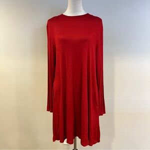 Maurice’s Red Long Sleeve‎ stretchy mini Dress size large